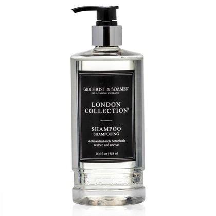 gilchrist & soames front bottle showing label and refined packaging benefit: premium presentation