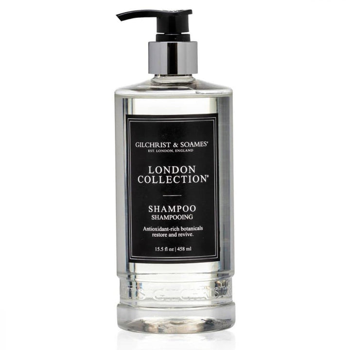 gilchrist & soames front bottle showing label and refined packaging benefit: premium presentation