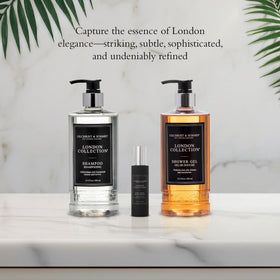 gilchrist & soames 15.5 oz bottle next to common object showing true size and value benefit