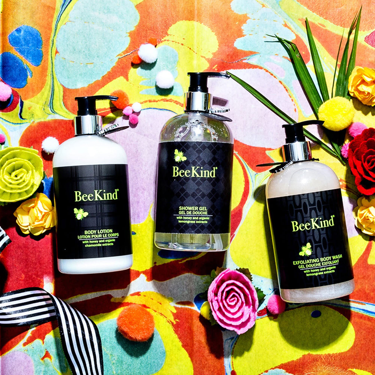 Gilchrist & Soames BeeKind gel on bathroom shelf conveying calm routine
