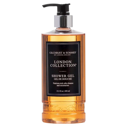 gilchrist & soames front bottle showing elegant label and clean scent benefit
