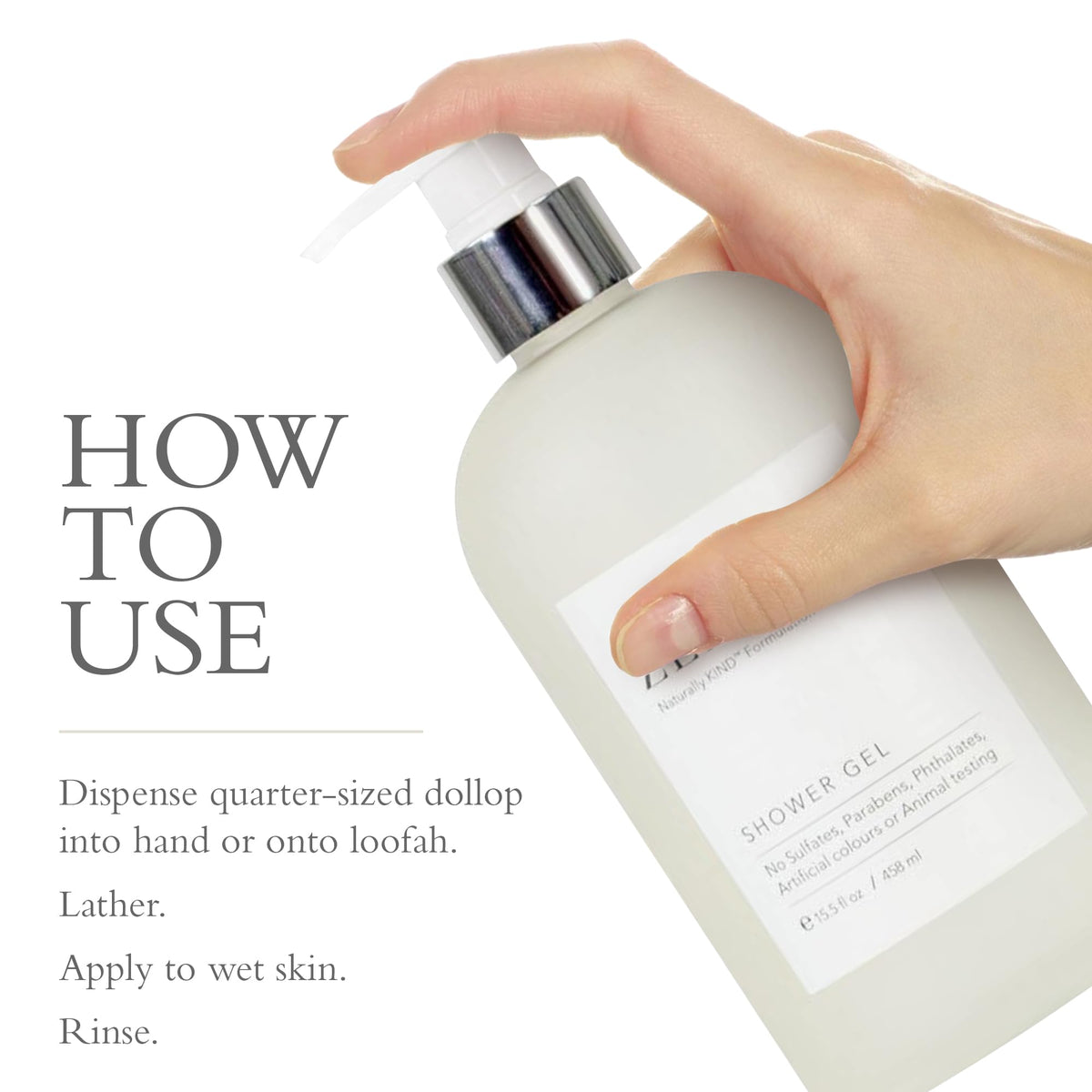 Gilchrist & Soames label detail emphasizing zero percent harsh additives