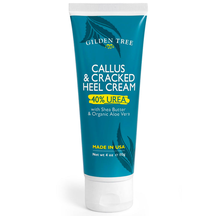 gilden tree front tube showing product and clear labeling benefit of targeted foot repair