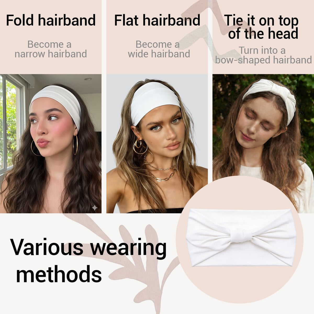 GiLi relaxed lifestyle model wearing headband at home for stylish comfort