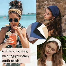 GiLi headband holding hair back during makeup and spa for convenient skincare
