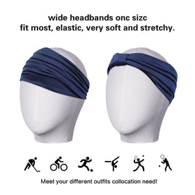 GiLi folded wide headband detail showing 5.5-inch width and adjustable coverage benefit