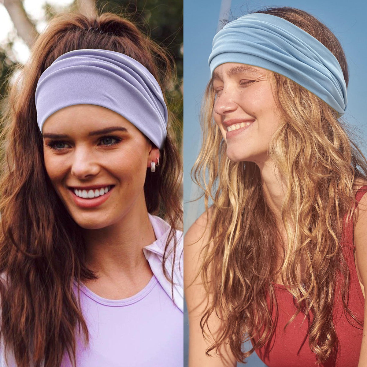 GiLi headband next to ruler showing 5.5-inch width and comfortable coverage