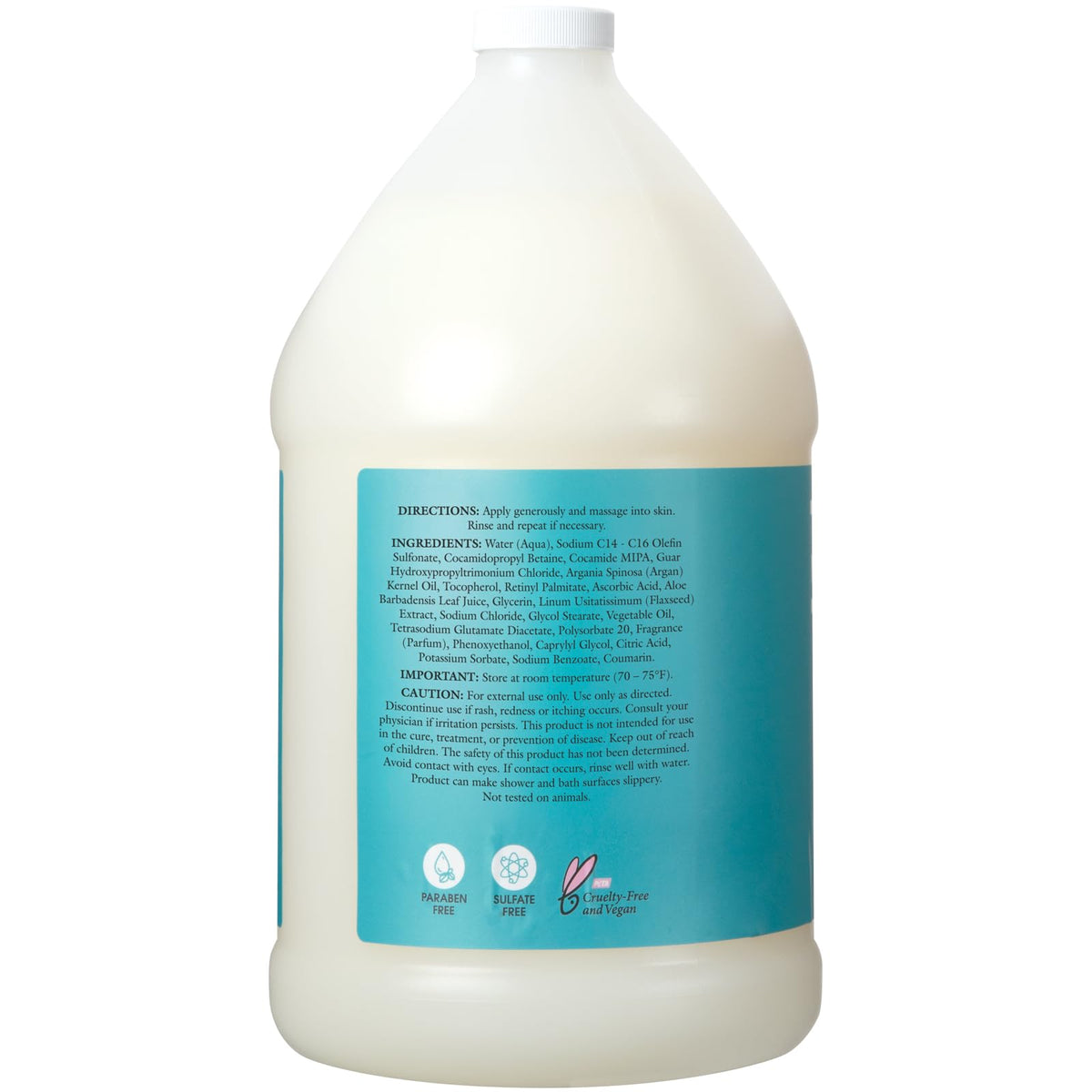 Ginger Lily Farms close-up label highlighting cold-pressed Morocco argan oil