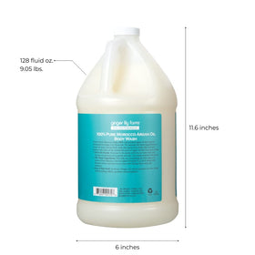 Ginger Lily Farms argan oil body wash pouring texture for smooth hydration