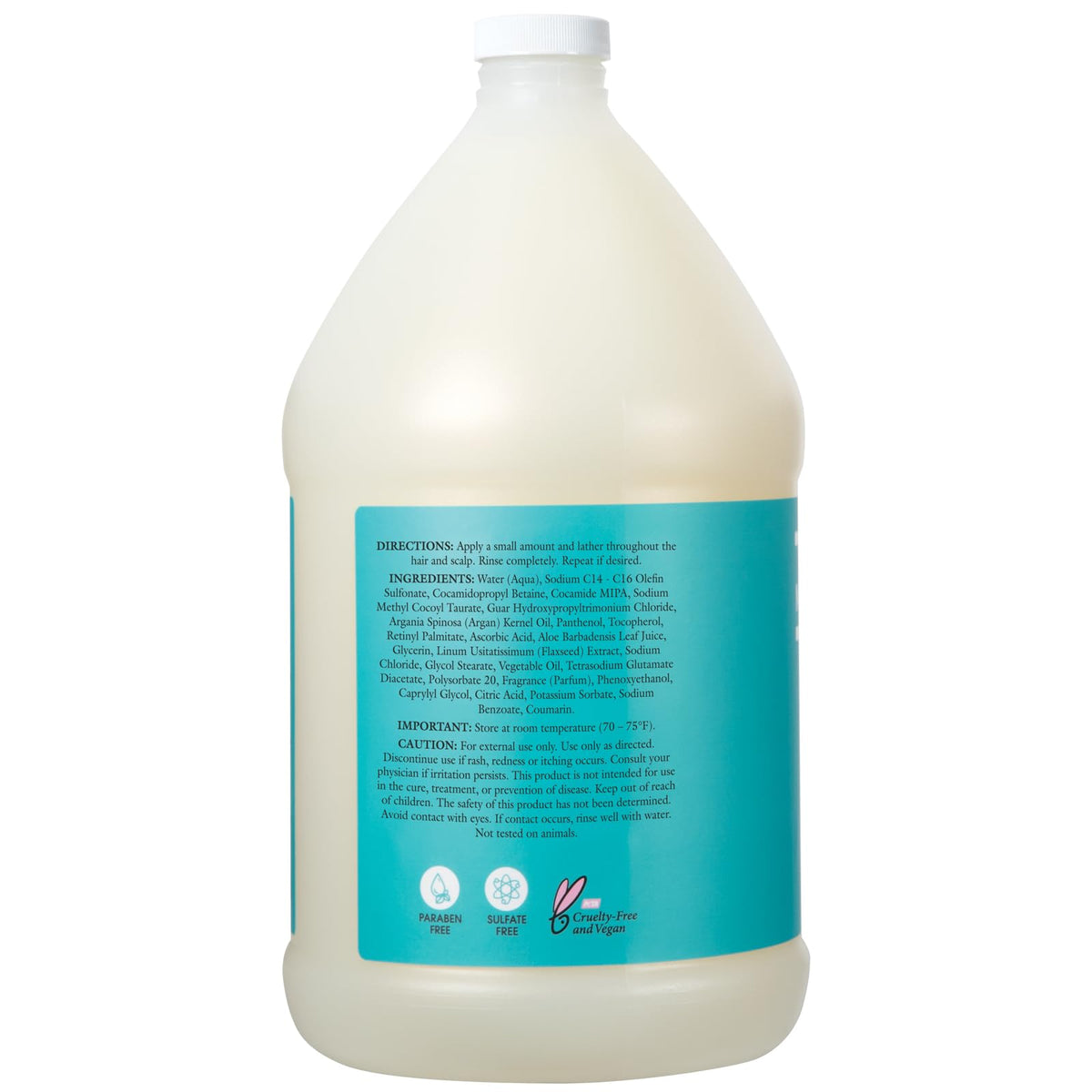 Ginger Lily Farms pouring shampoo texture demonstrating moisturizing lather benefit