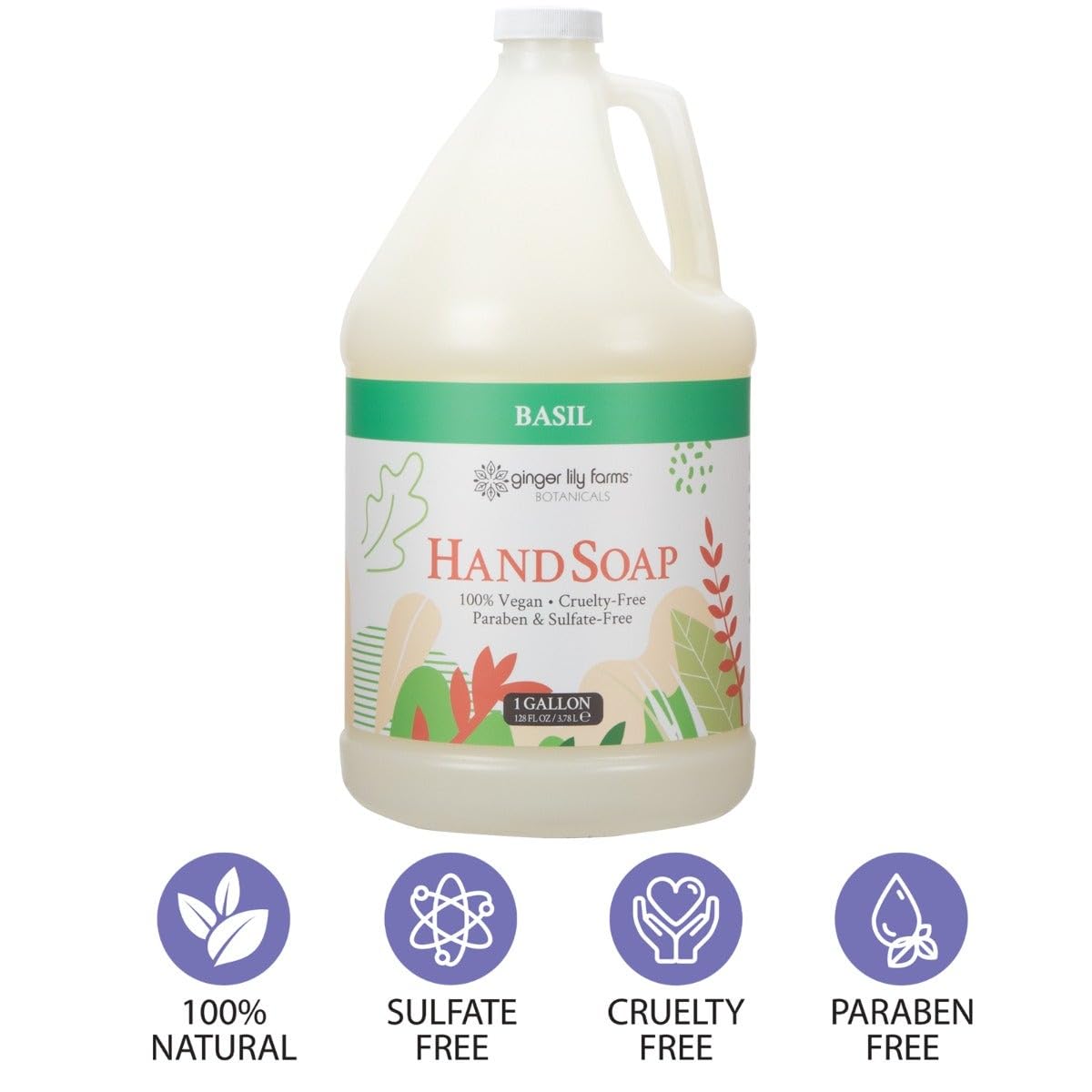 Ginger Lily Farms ingredients label detail highlighting botanical and vitamin content