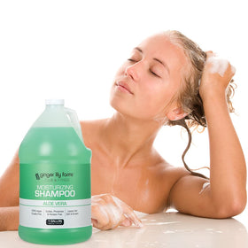 Ginger Lily Farms pour spout detail for mess-free refill and ease