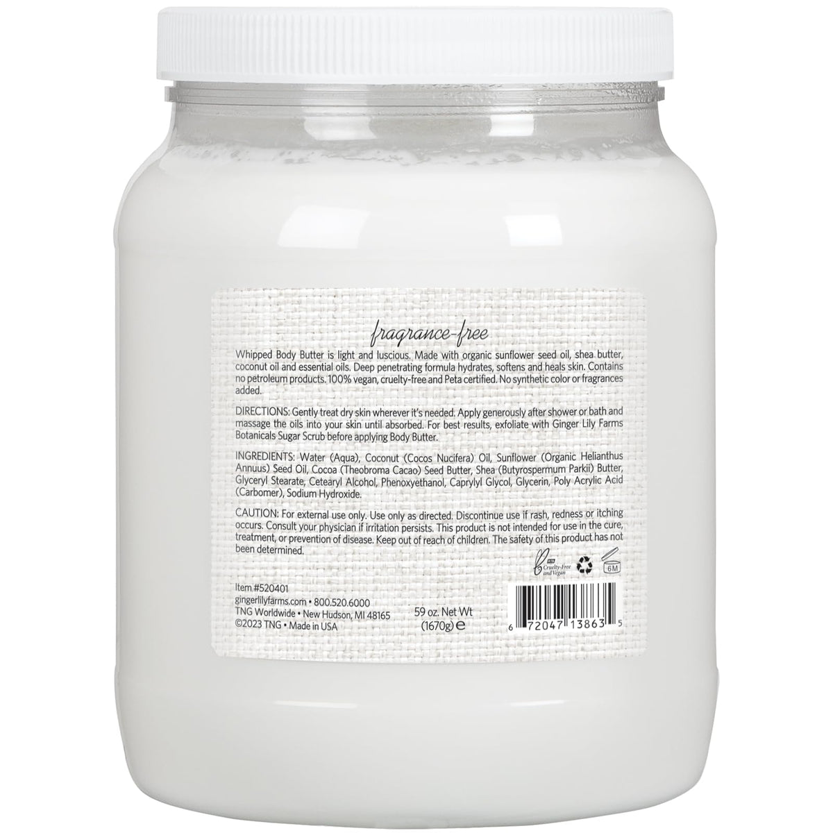 Ginger Lily Farms whipped texture close-up showing creamy, lightweight spreadability