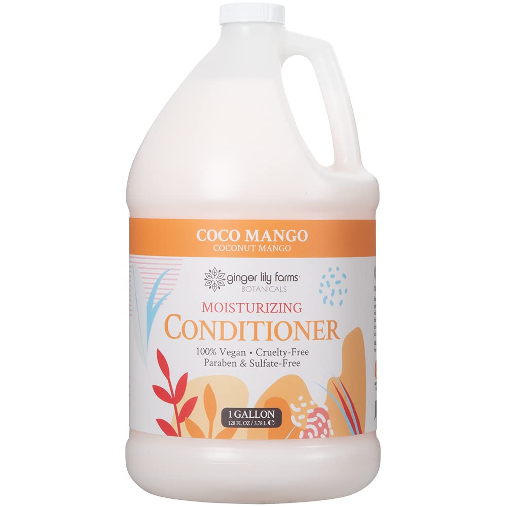 Ginger Lily Farms gallon bottle front view showing label and size benefit