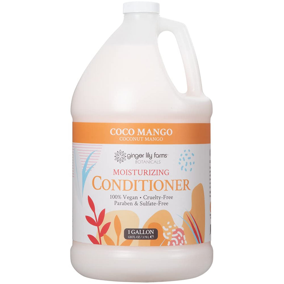Ginger Lily Farms gallon bottle front view showing label and size benefit
