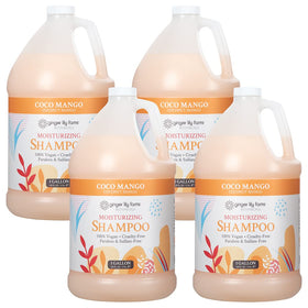 Ginger Lily Farms gallon front view showing eco refill and moisturizing benefit