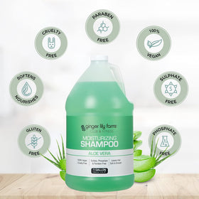 Ginger Lily Farms being poured into gym dispenser for convenient refills