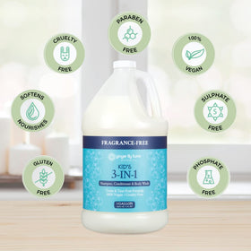 Family using Ginger Lily Farms in tub, gentle cleansing for kids and adults