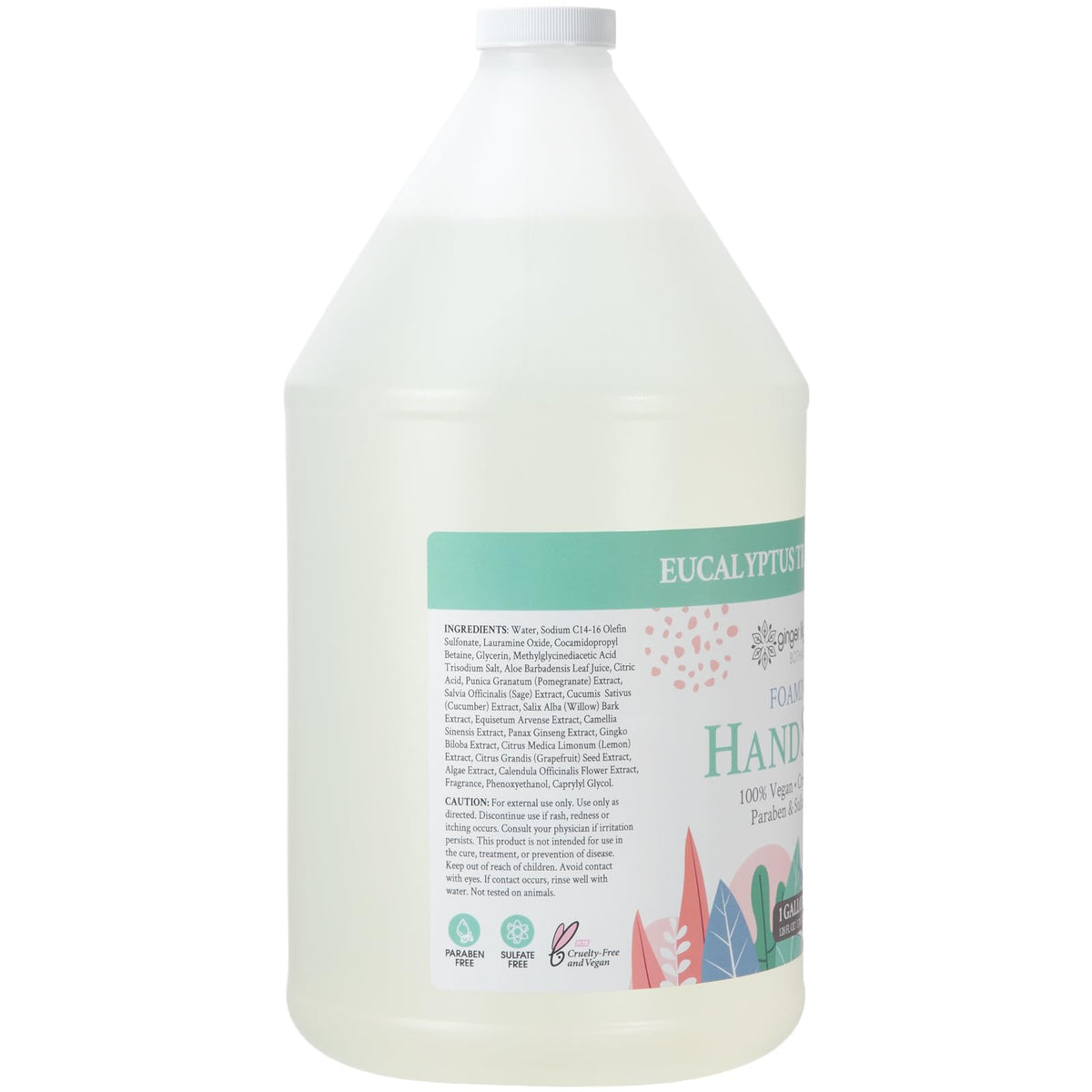 Ginger Lily Farms foaming soap texture close-up showing rich lather benefits