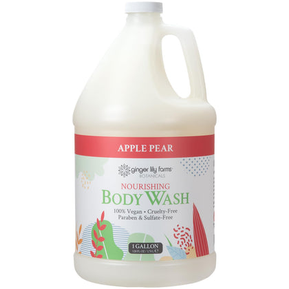 Ginger Lily Farms front gallon bottle showing label and brand—clear refill benefit