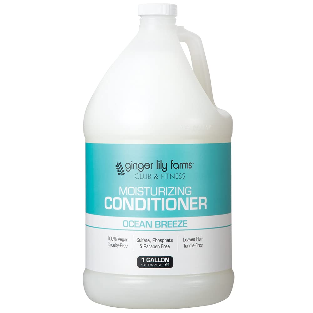 Ginger Lily Farms gallon bottle front view showing product and label benefits