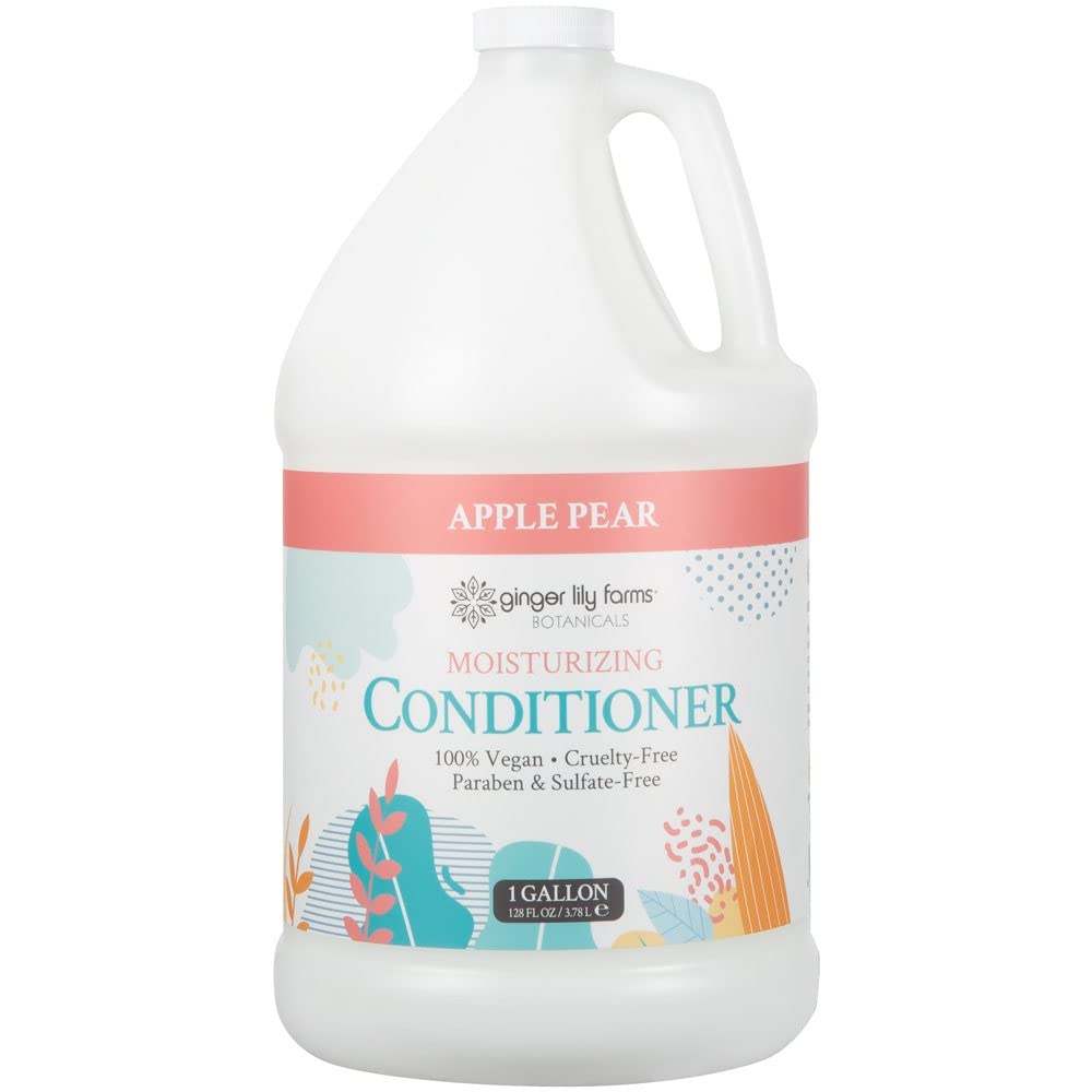 Ginger Lily Farms front gallon bottle showing branding and capacity benefit