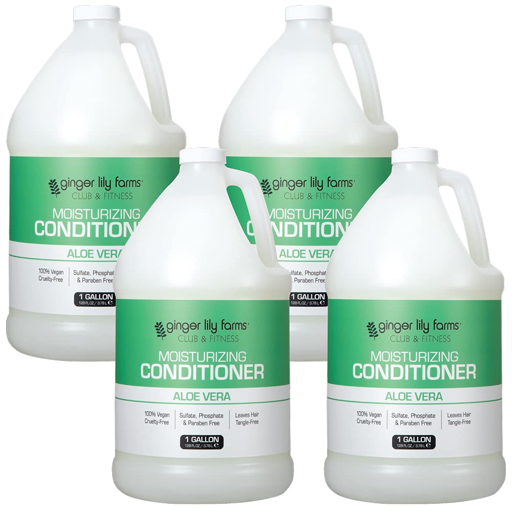 Ginger Lily Farms front gallon packaging showing product benefits and refill convenience