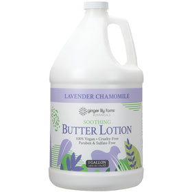 Ginger Lily Farms front gallon packaging showing brand and scent benefit
