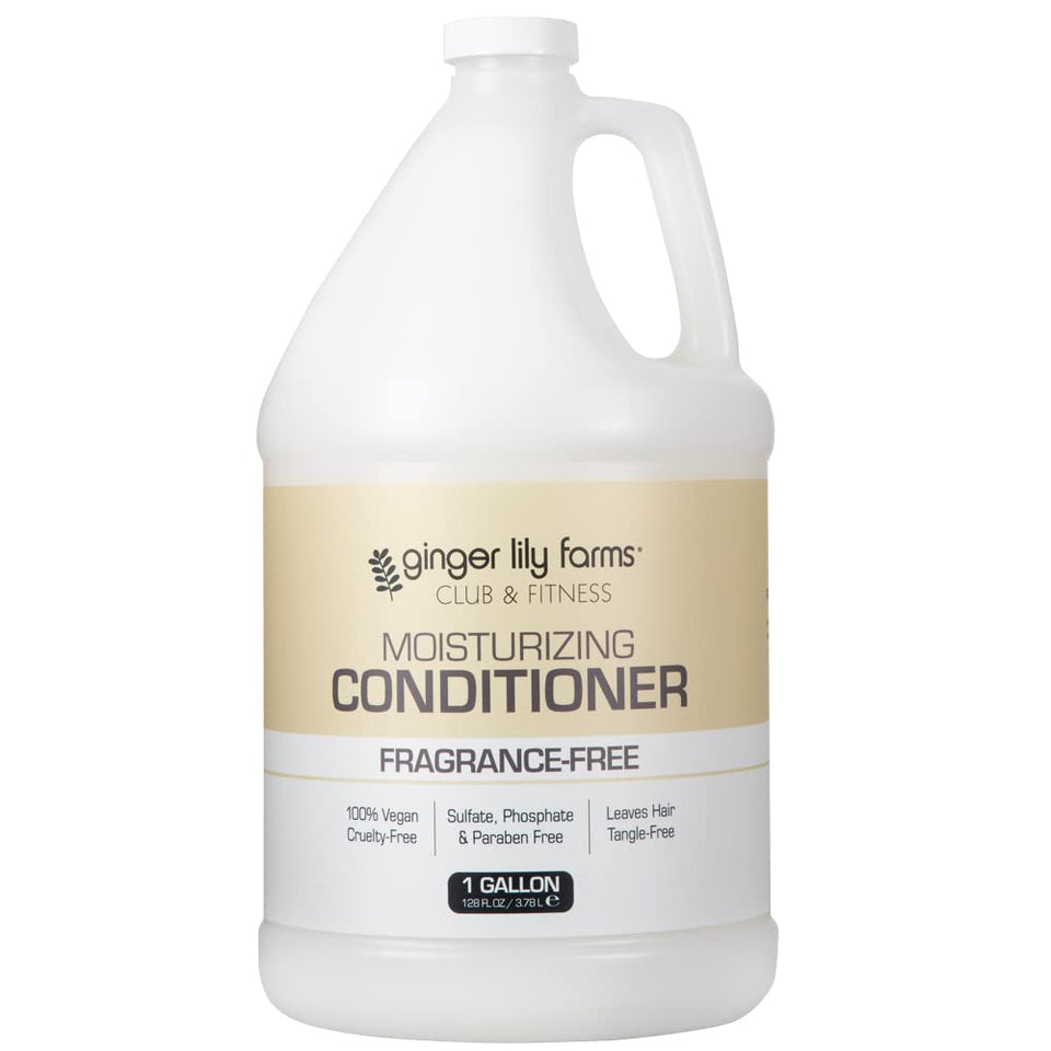 Ginger Lily Farms front label on 1-gallon bottle showing product identity and size benefit