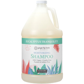 Ginger Lily Farms gallon front label showing product identity and benefits