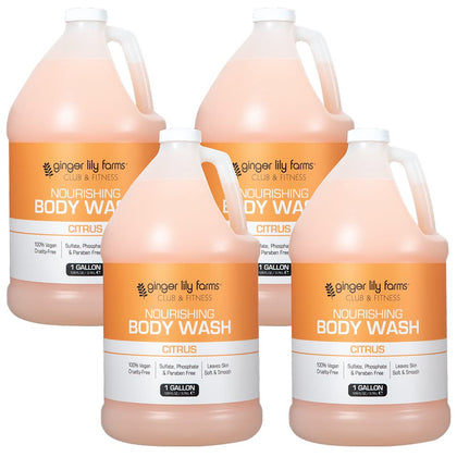 Ginger Lily Farms front packaging showing 1-gallon refill and crisp branding for easy refills