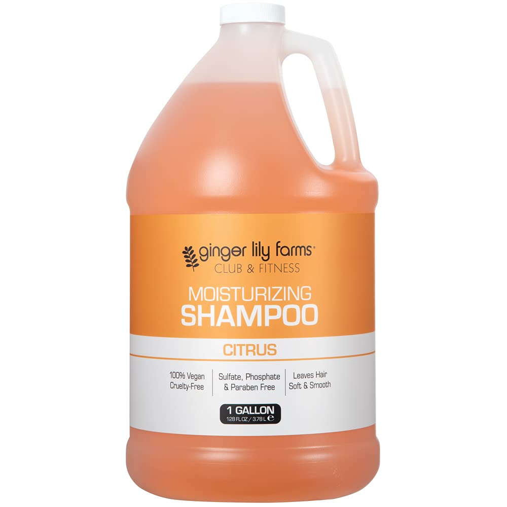 Ginger Lily Farms gallon front label showing product name and citrus scent benefit
