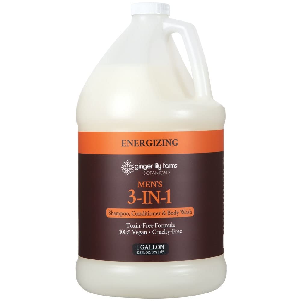 Ginger Lily Farms gallon front label showing product name and vegan badge for clear identification