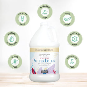 Ginger Lily Farms hand applying lotion demonstrating quick absorption