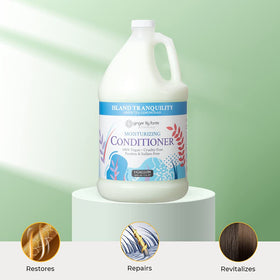 Ginger Lily Farms botanical ingredients aloe flaxseed sunflower highlighting natural care