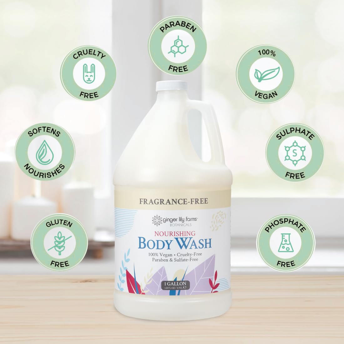 Ginger Lily Farms ingredient aloe flaxseed visual highlights botanical hydration benefits