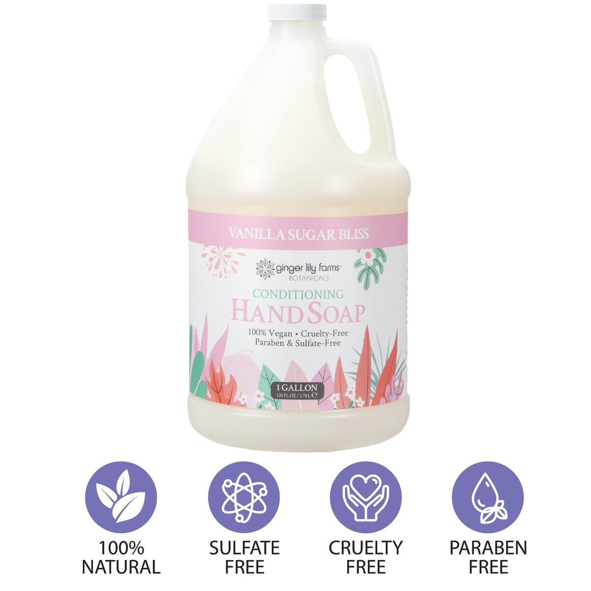 Ginger Lily Farms botanical extracts close-up highlighting aloe and flaxseed moisturizing benefits