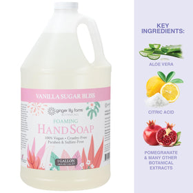 Ginger Lily Farms ingredient label detail listing botanicals and toxin-free benefits