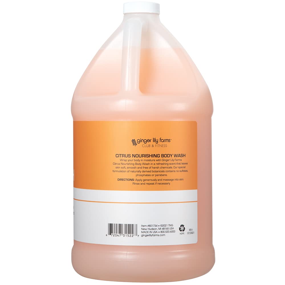Ginger Lily Farms label with PETA vegan badge and ingredient highlights for ethical buyers