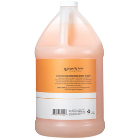 Ginger Lily Farms label with PETA vegan badge and ingredient highlights for ethical buyers