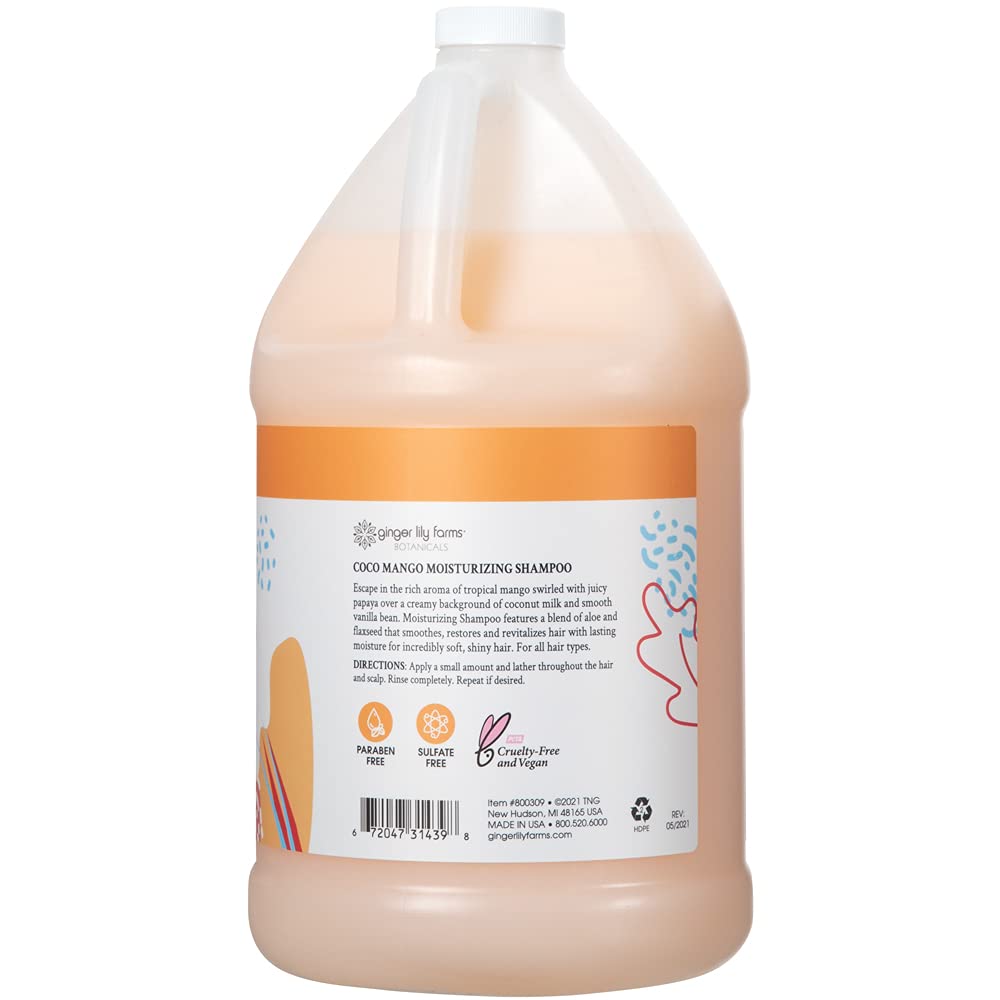 Ginger Lily Farms label close-up highlighting botanical ingredients and transparency benefit