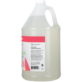 Ginger Lily Farms close-up label displaying ingredients and vegan certification benefit