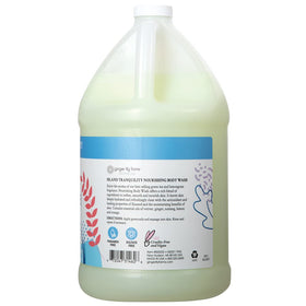 Ginger Lily Farms label close-up highlighting botanical ingredients and transparency