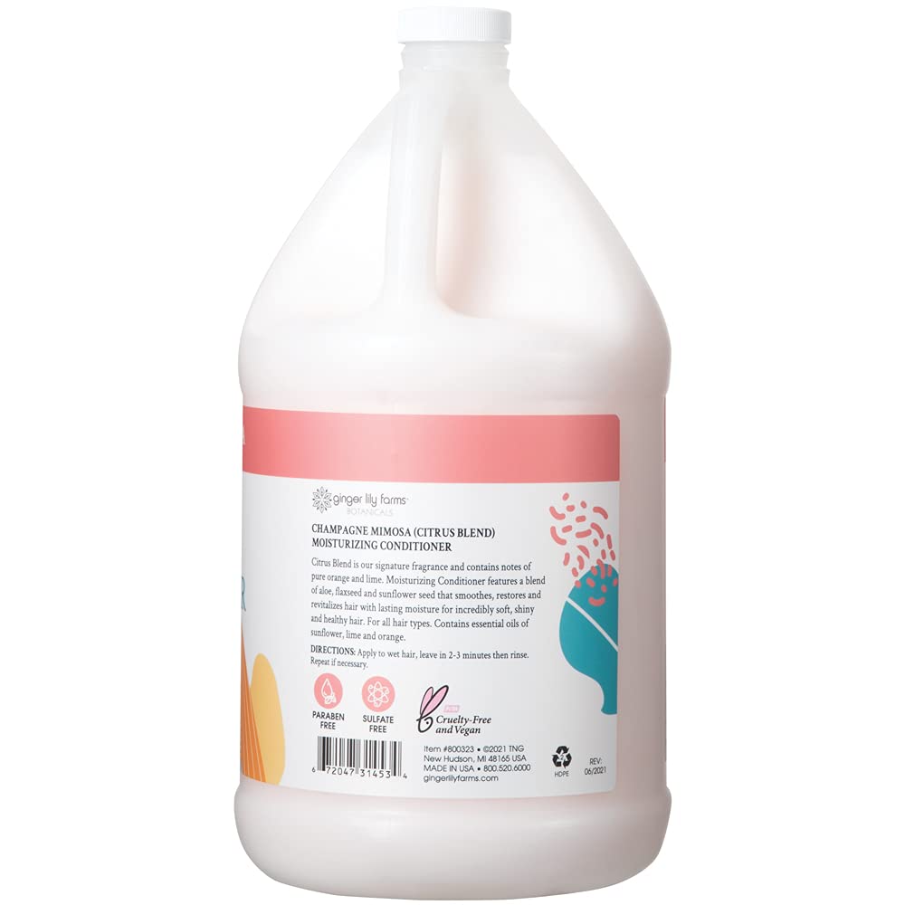 Ginger Lily Farms label close-up highlighting ingredients and clean formula benefit