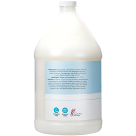 Ginger Lily Farms label close-up listing botanicals and safety benefits