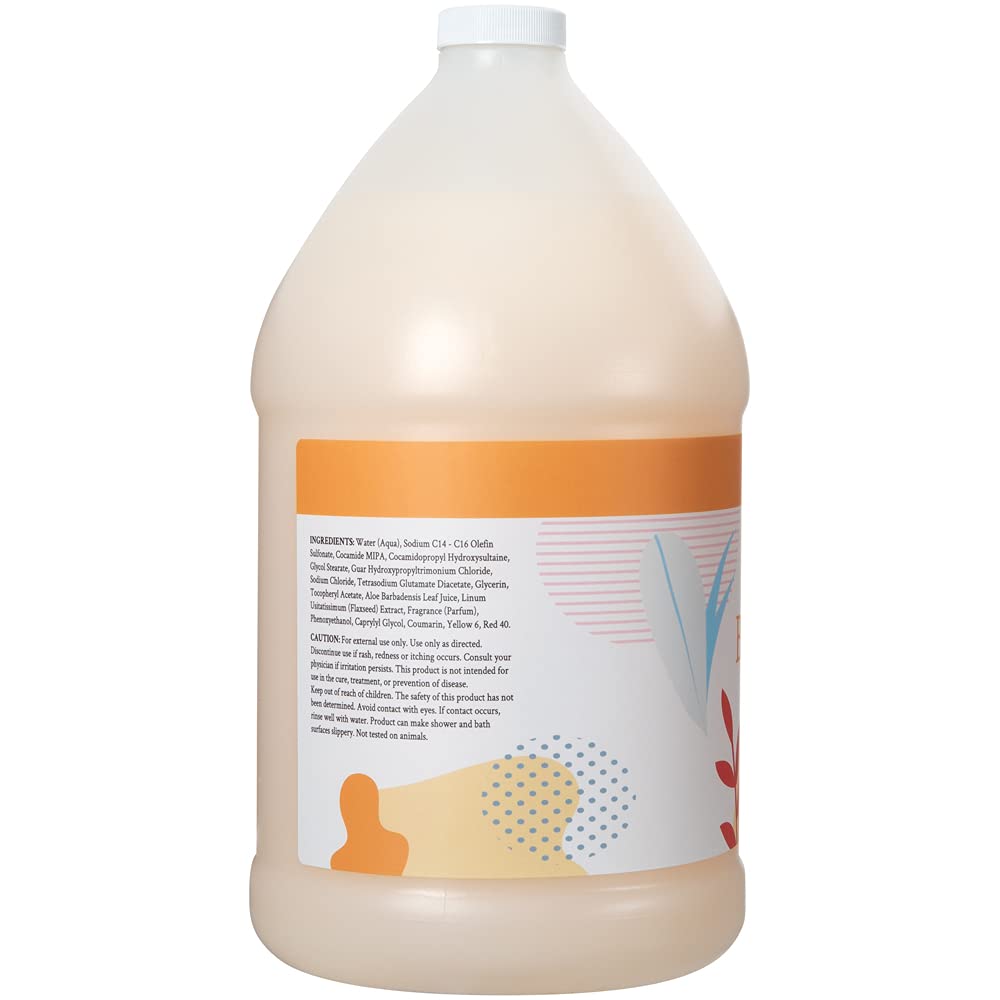 Ginger Lily Farms label close-up lists botanicals and vitamins