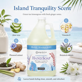 Ginger Lily Farms ingredient label highlighting botanicals and toxin-free benefit