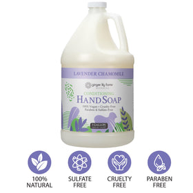 Ginger Lily Farms ingredients panel showing natural extracts and vitamins