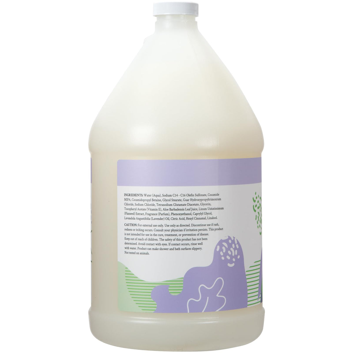 Ginger Lily Farms creamy lather on skin, shows gentle cleansing and moisturizing action