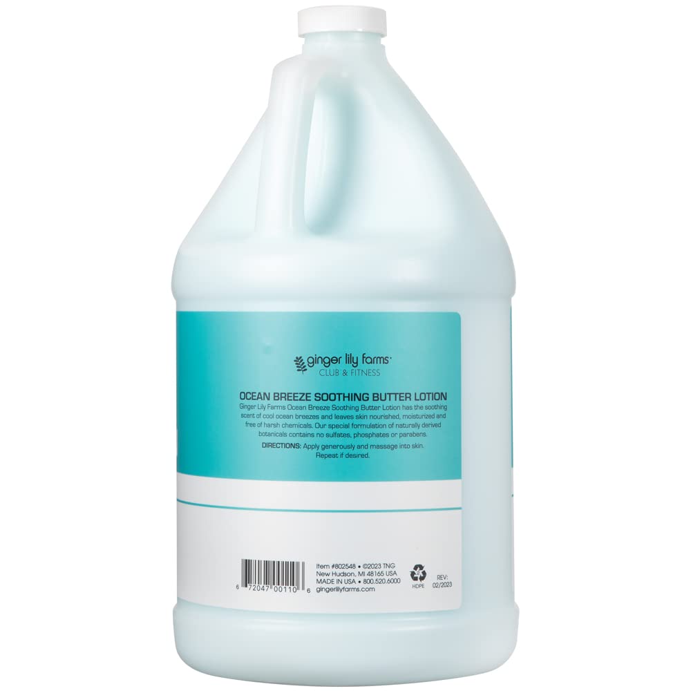 Ginger Lily Farms lotion texture close-up highlighting quick absorption